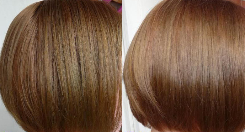 Тонирование волос фото до и после Отзывы